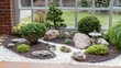 © Business Image - Ruhe und Ordnung in einem Zen-Garten schaffen: Das Bedürfnis nach Frühlingsbalance und Harmonie anerkennen