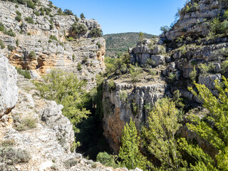 Canvas Print - Hondo gorge near Tramacastilla, Teruel, Spain