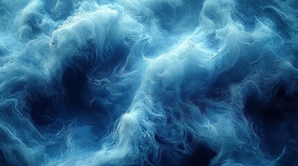 Poster - Dynamic fluid motion over ocean waves abstract high-resolution textures calm environment aerial view visual concept