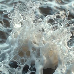 Poster - Dynamic water splash action high-resolution fluid overlay motion texture abstract environment close-up viewpoint