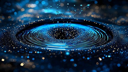 Poster - Quantum Connections, a vibrant digital illustration depicting the intricate dance of particles in quantum entanglement, showcasing their mysterious links.