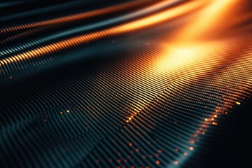 Poster - carbon fiber texture with dynamic light accents creating a visually striking pattern