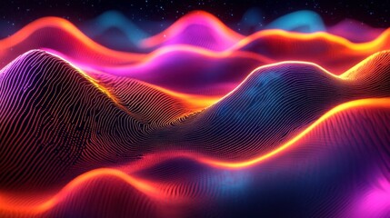 Poster - Vibrant Abstract Design with Futuristic Learning Elements