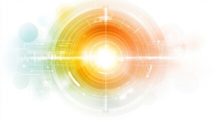 Poster - Vibrant Digital Interface with Soft Light Effects