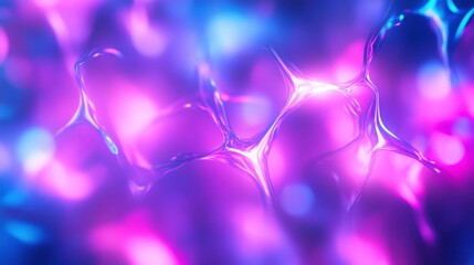 Poster - Vibrant Networks with Glowing Effects on Isolated Background