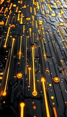 Poster - Dynamic data representation, vibrant bars and lines intersecting, illustrating trends and insights in a visually engaging manner