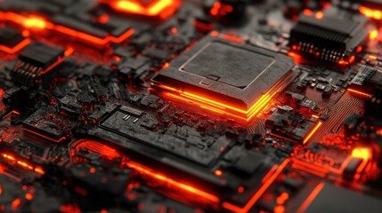 Poster - High-Resolution Concept of Textured Circuit Board