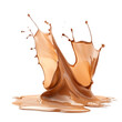 © Ihor - Chocolate milk wave, isolated on transparent background. PNG element.