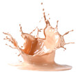 © Ihor - Chocolate milk wave, isolated on transparent background. PNG element.