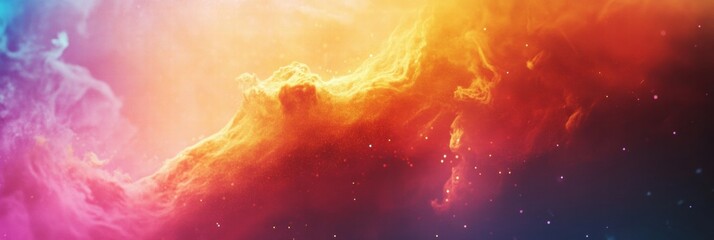 Aufkleber - Vibrant explosion of colors creates stunning abstract background for creative design projects. Generative AI