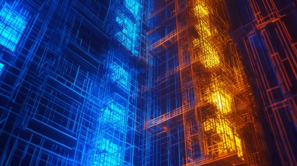 Poster - Urban Management Visualization with Vibrant Colors
