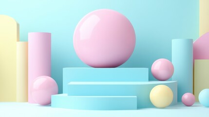 Poster - Soft Colors in Dynamic Project Composition