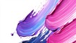 © Nathan - Vibrant strokes of blue and pink paint swirl together in an artistic display.