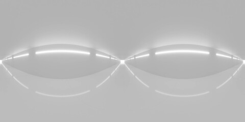 Poster - Futuristic Minimalist Interior Space 3d render wallpaper background