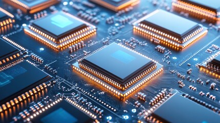 Poster - Bright Circuits on Digital Chips in Abstract Display