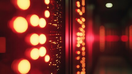 Poster - Digital Server Room with Bright Light Components