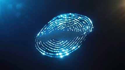 Leinwandbilder - Abstract Fingerprint Illustration on Bright Background
