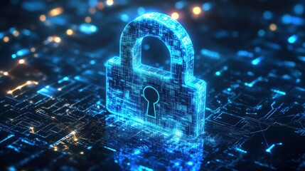Leinwandbilder - Dynamic Authentication Concept with Bright Background