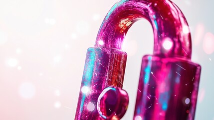 Poster - Secure Login Visuals with Bright Colors and Light Effects