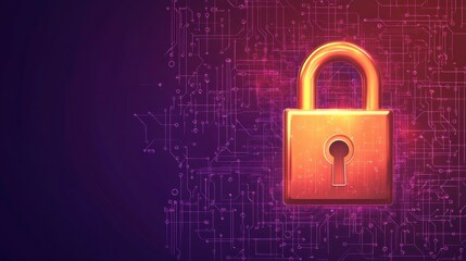 Leinwandbilder - Secure Technology Login with Minimalist Visuals