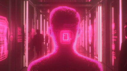 Fototapete - Secure Training Environment with Minimalist Visuals