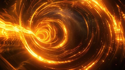 Poster - An abstract representation of a luminous vortex, illustrating the interplay of light and energy in an ethereal space. Ideal for imaginative projects.