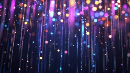 Poster - Colorful Abstract Background with Glowing Lights and Sparkles