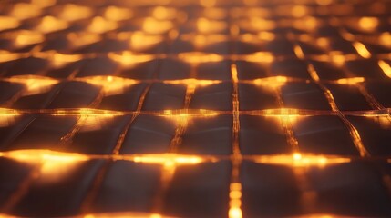 Poster - Illuminated Grid Pattern with Abstract Glowing Texture and Design