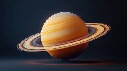 Wall Mural - Exploring saturn's rings and atmosphere outer space digital illustration cosmic environment artistic viewpoint astronomy concept
