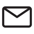 © Maulana - Vector icon for delivery, message, email, black on white background
