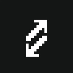 Leinwandbilder - 	
this is share icon in pixel art, this item good for presentations,stickers, icons, t shirt design,game asset,logo and project.