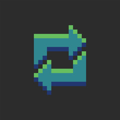 Leinwandbilder - 	
this is share icon in pixel art, this item good for presentations,stickers, icons, t shirt design,game asset,logo and project.