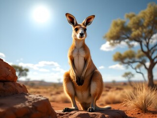 kangaroo in the wild