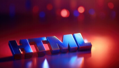 Poster - Creating a Stunning Visual Representation of HTML with Dynamic Lighting Effects