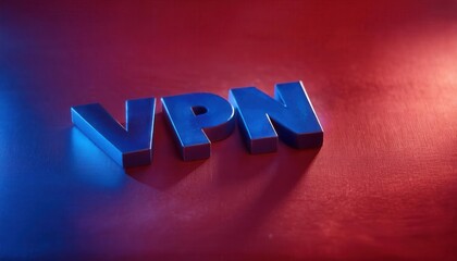 Poster - VPN Connection Symbol on Colorful Background