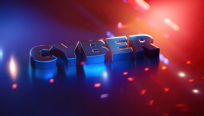 Poster - Cyber Security Concept with Futuristic Design