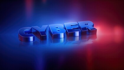 Poster - Cybersecurity Concepts Illustrated with 3D Text Effects