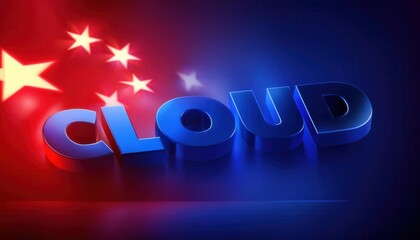 Poster - Cloud Computing Technology with Chinese National Colors