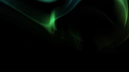 Wall Mural - glowing aurora green loop