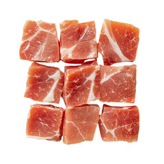 Wall Mural - Crispy Bacon Slices Isolated, on transparent background