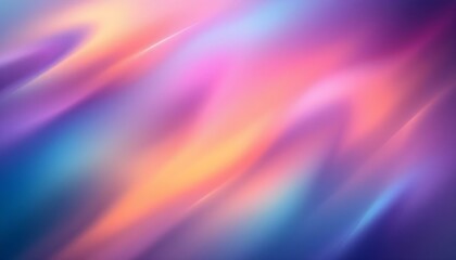 Poster - Grainy abstract background featuring a vibrant gradient of colors, from purple to orange. Abstract grainy background featuring a glowing gradient shape. Grainy retro gradient featuring vibrant colors 