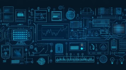 Programming banner web icon vector illustration concept with icon of computer, develop, source code, algorithm, data, technology and security