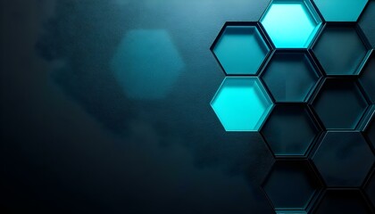 Poster - White geometric hexagonal honeycomb shape texture background 3d copy space. Abstract white hexagonal geometric luxury white 3d futuristic honeycomb mosaic white background. Wall of white hexagons