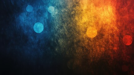 Poster - Vibrant Abstract Background With Blurred Lights In Blue And Orange