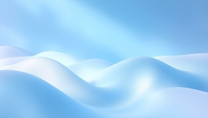 Poster - Abstract light blue blurred background horizontal panoramic web banner. Molecular abstract gradient background with white and light blue colors. Abstract geometric pattern luxury dark blue background