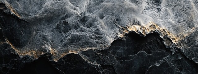 Aufkleber - Abstract dark gray and gold textured background.