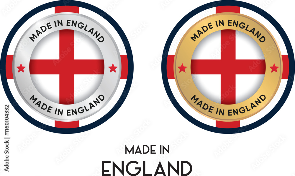 Rh Made In England Sticker Made in England. Premium labels, stickers, pointer, badge and symbol of ...