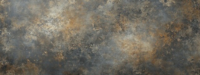 Poster - Abstract grunge texture with brown, gray, and beige tones.