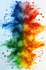 Poster - Dynamic watercolor gradients blending warm and cool tones.
