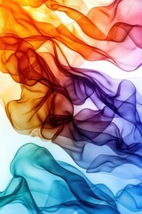 Poster - Dynamic watercolor gradients blending warm and cool tones.